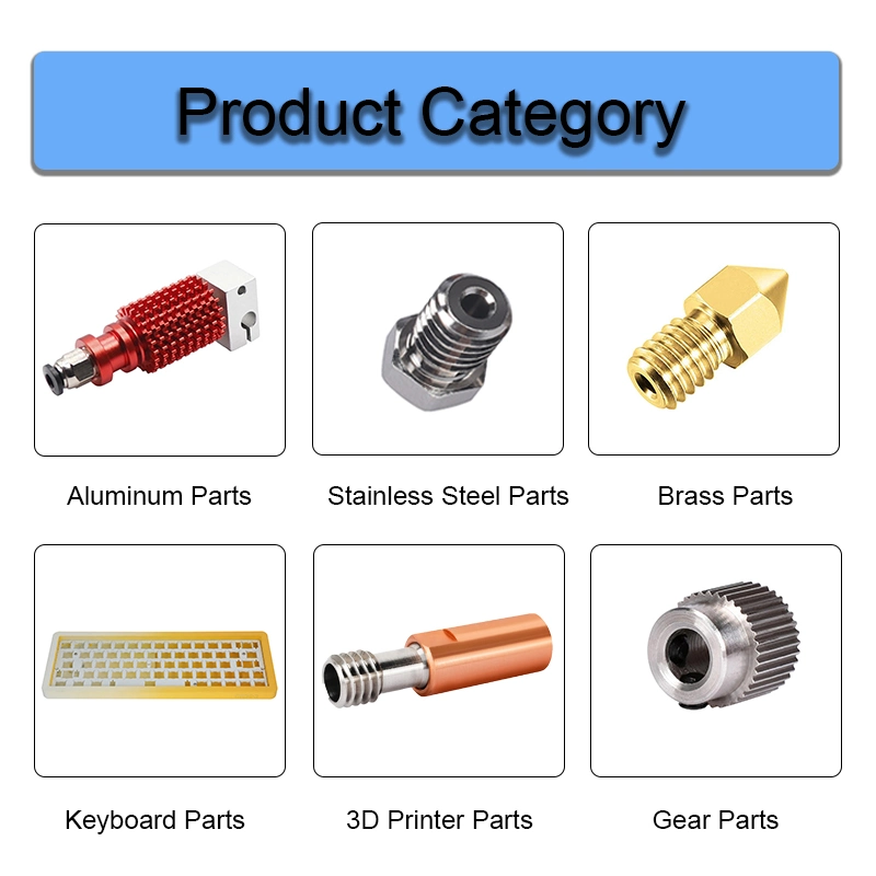 Custom CNC Machining Professional Undertake 3D Printer Parts Printer Fixing Accessories 3D Printer Aluminum Parts Fixing Accessories