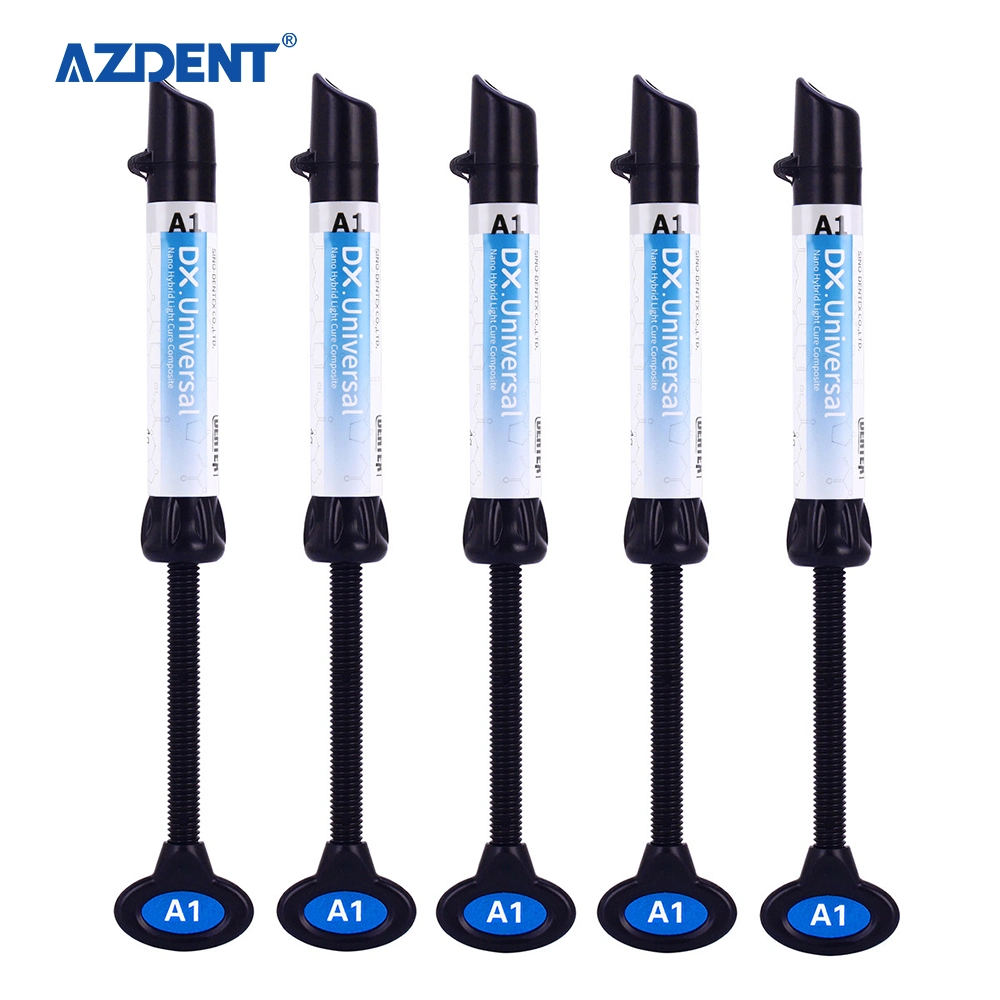 Dental Universal Light Cure Hybrid Composite Resin Shade A1, A2, A3, A3.5, B1, B2