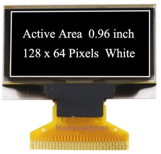 128x64 해상도의 맞춤형 FPC(31.1mm) 1.3인치 OLED 디스플레이 공장 직접 판매