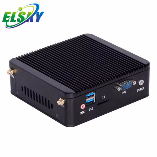 뜨거운 판매 Elsky 팬리스 포켓 나노 미니 PC 산업용 제어 컴퓨터 산업용 PC 용 듀얼 코어 J1900 프로세서